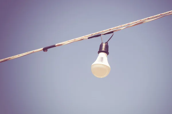 Light lamp on sky - vintage effect style pictures — Stock Photo, Image