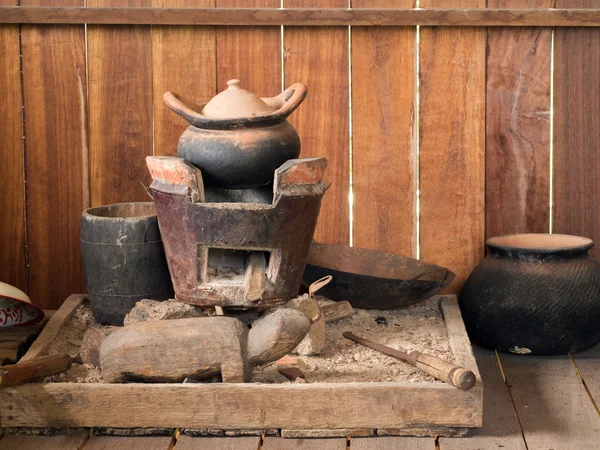 Stufa cucina tailandese strumento di cottura — Foto Stock
