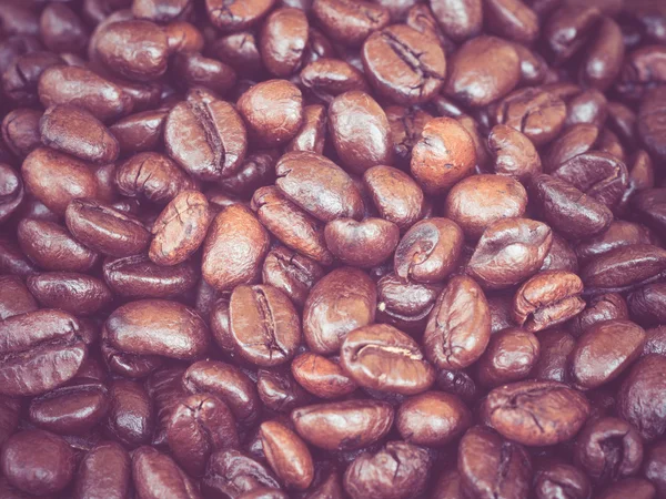 Coffee Beans with filter effect retro vintage style — Stock Photo, Image