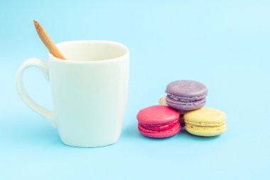 Fransızca macaroons filtre etkisi retro vintage tarzı ile