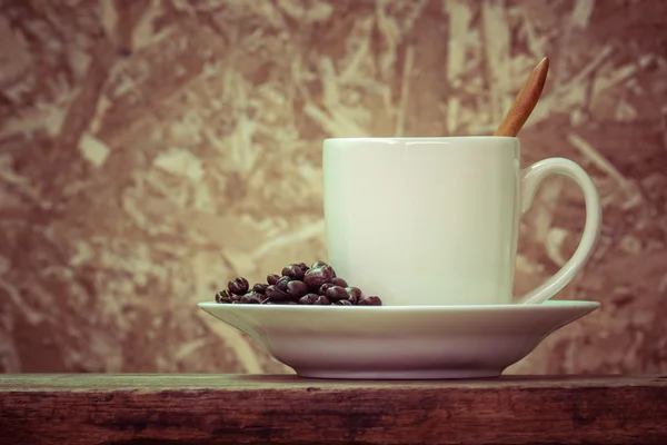 Café avec effet filtre style vintage rétro — Photo