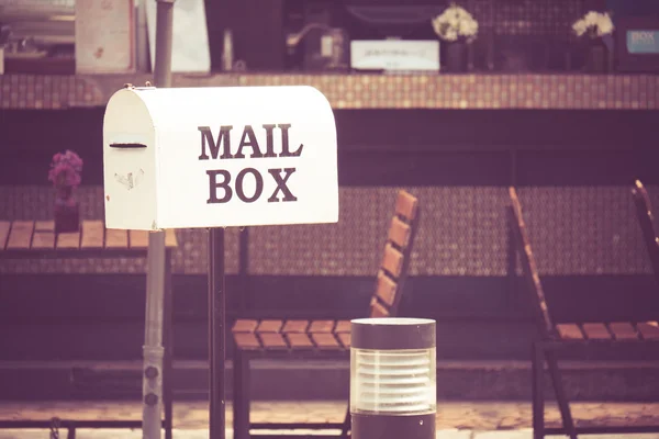 Mailboxes with filter effect retro vintage style — Stock Photo, Image