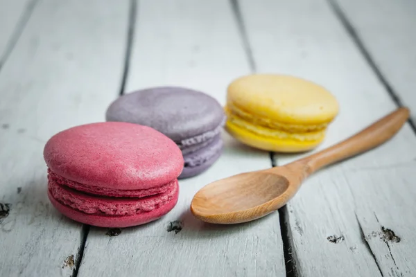 Amaretti francesi con effetto filtro stile vintage retrò — Foto Stock