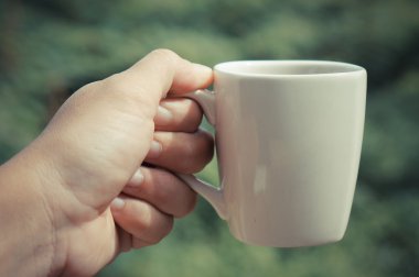 Kahve filtre etkisi retro vintage tarzı ile