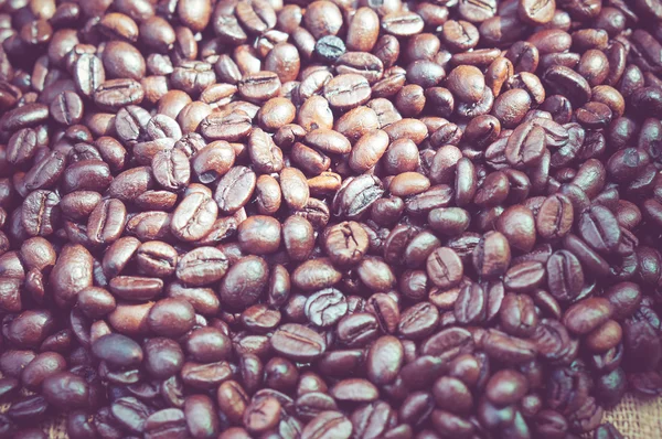 Coffee Beans with filter effect retro vintage style — Stock Photo, Image