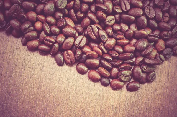 Coffee Beans with filter effect retro vintage style — Stock Photo, Image