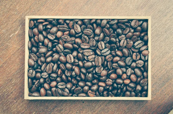 Filtre efektli kahve çekirdekleri antika tarzında — Stok fotoğraf