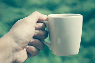 Kahve filtre etkisi retro vintage tarzı ile