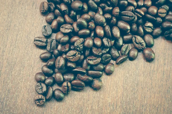 Coffee Beans with filter effect retro vintage style — Stock Photo, Image