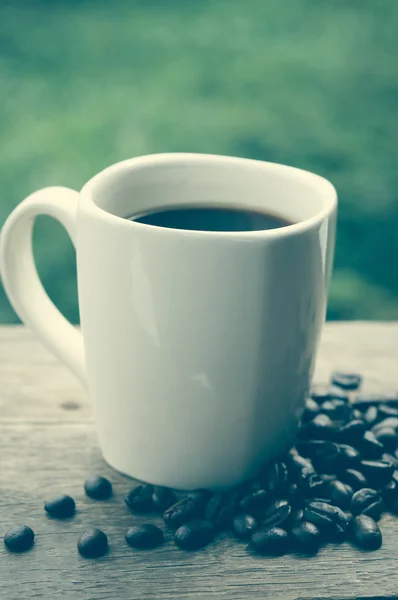 Кава з ефектом фільтра ретро вінтажний стиль — стокове фото