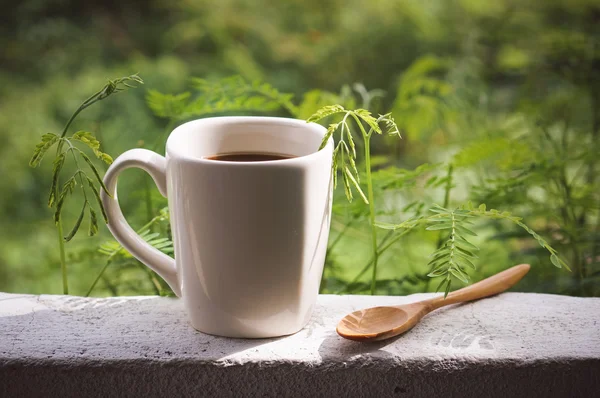 Kaffe med filtereffekt-retro-årgang – stockfoto