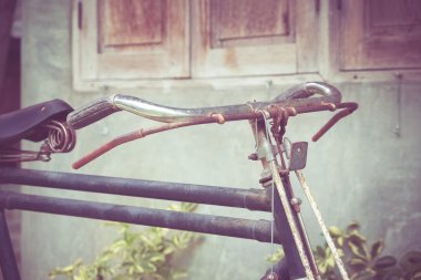 Filtre etkisi retro vintage tarzı ile eski bisikleti