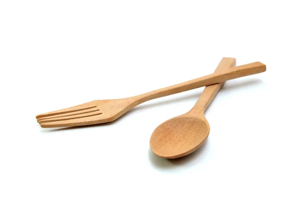 Wooden Spoon isolated on white background — Stock Photo, Image