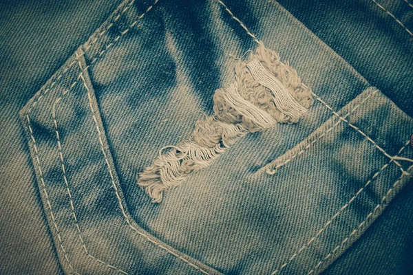 Jeans Textur Hintergrund mit Filtereffekt Retro-Vintage-Stil — Stockfoto