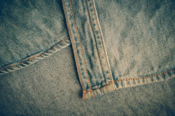 Jeans texture background with filter effect retro vintage style — Stock Photo, Image