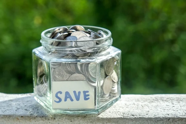 Money in the glass — Stock Photo, Image