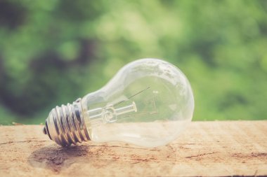 Filtre etkisi retro vintage tarzı ile ışık lamba