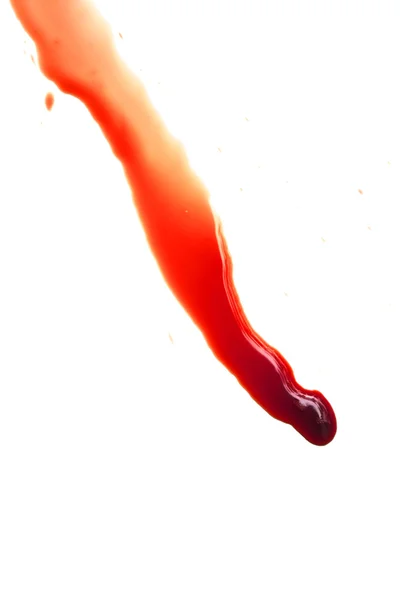 Manchas de sangre sobre un fondo blanco — Foto de Stock