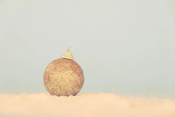 Christmas ball with filter effect retro vintage style — Stock Photo, Image