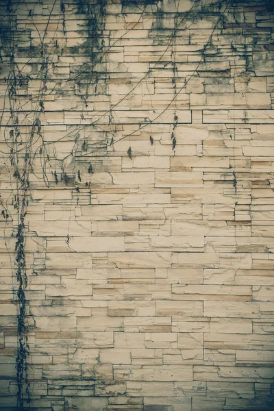 Textura de pared de ladrillo con efecto de filtro estilo vintage retro — Foto de Stock