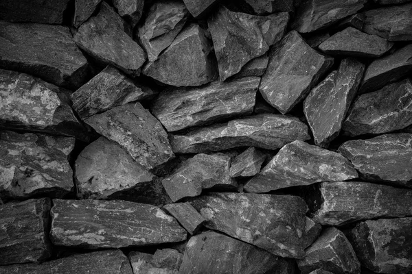 Sfondo nero muro di pietra — Foto Stock