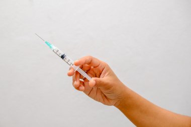 El tutma şırınga ile filtre etkisi retro vintage tarzı