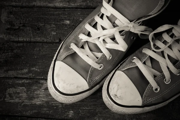 Sneakers with filter effect retro vintage styl — Stock Photo, Image