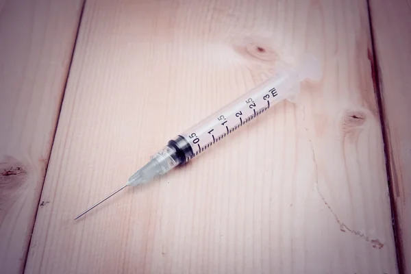 syringe with filter effect retro vintage style