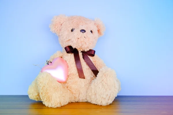 Teddy Bear toy with filter effect retro vintage style — Stock Photo, Image