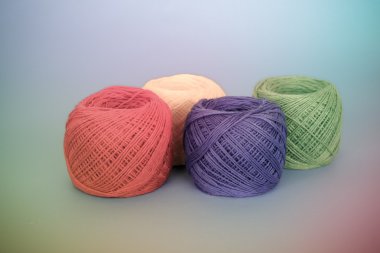 Filtre etkisi retro vintage tarzı ile renkli iplik