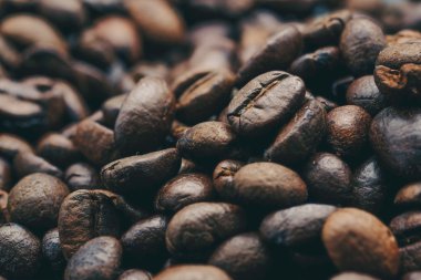 Filtre efektli kahve çekirdekleri antika tarzında