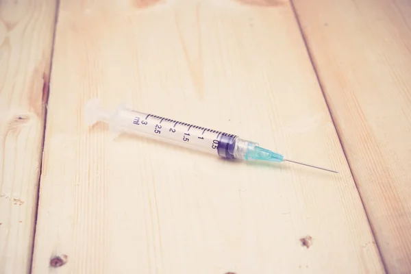 syringe with filter effect retro vintage style