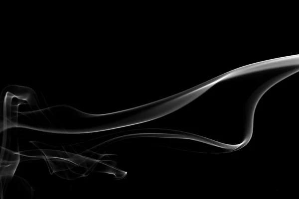 Abstraites courbes de fumée de fond et vague — Photo