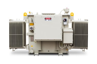 1500 kVA N2 gas sealed radiator fin type transformer clipart