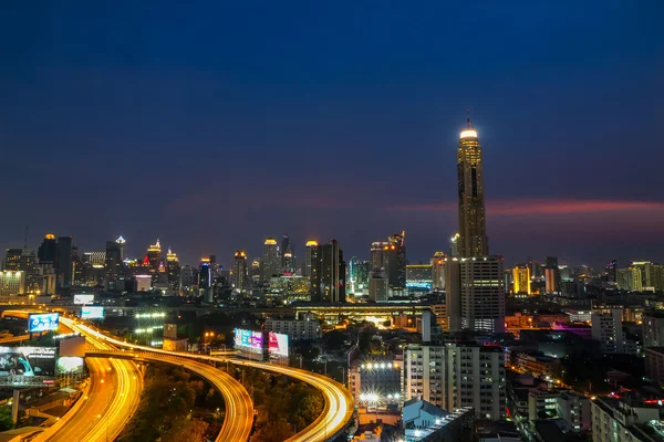 Bangkok střešní za soumraku — Stock fotografie
