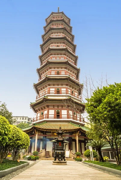 9 stories Chinese pagoda — Stock Photo, Image