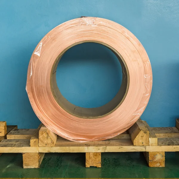 Copper rolled product — Stock Photo, Image