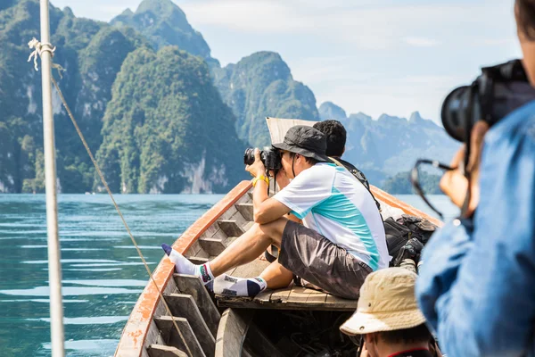 Fotografieren vom Boot aus — Stockfoto