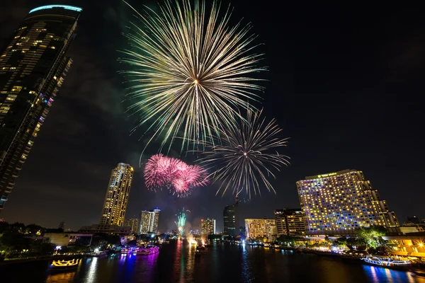 New year fireworks — Stock Photo, Image