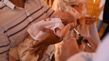 Kilisede Ayin Ayini Ayini Çocuk Bebek Ayini