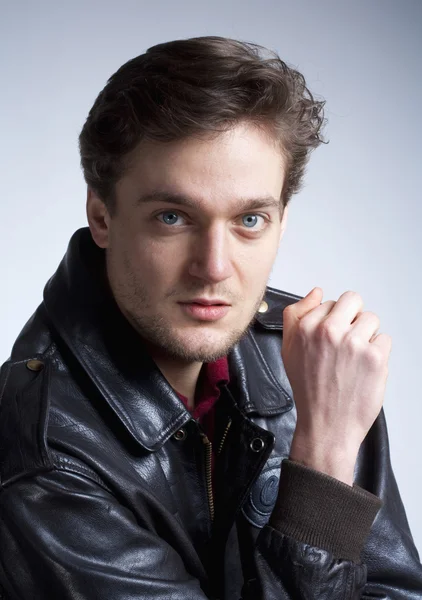 Young Man with Brown Hair. — Stock Photo, Image