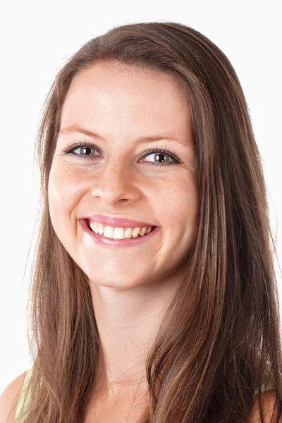 Portrait of a Happy Young Girl Smiling — Stock Photo, Image