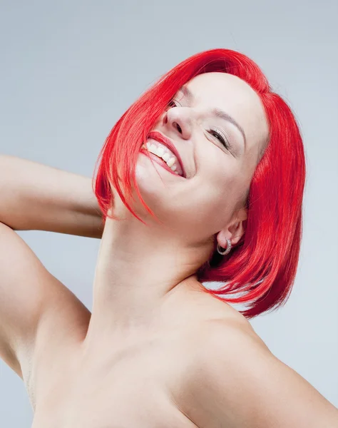 Portrait of a Young Woman in Wig — Stock Photo, Image