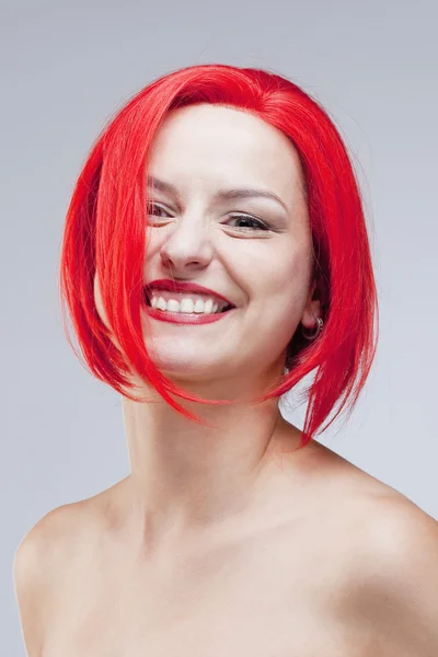 Portrait of a Young Woman in Wig — Stock Photo, Image