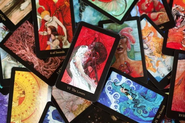 Different Tarot Cards — Stock Photo, Image