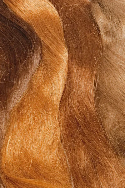 真正的人类的头发 — 图库照片
