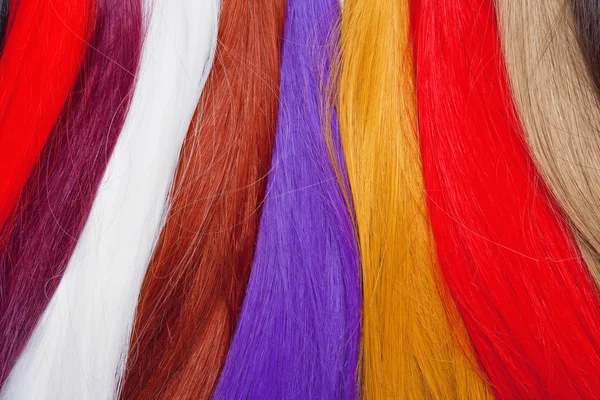 Artificial Hair Used for Production of Wigs — Stock Photo, Image