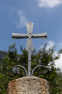 Metallic Christian cross
