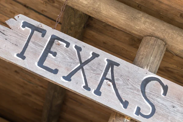 Texas sinal de madeira Fotos De Bancos De Imagens