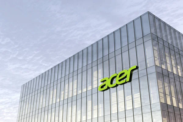 Новый Тайбэй Тайвань Февраля 2021 Года Использование Cgi Логотип Acer — стоковое фото